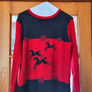 Running horse sweater